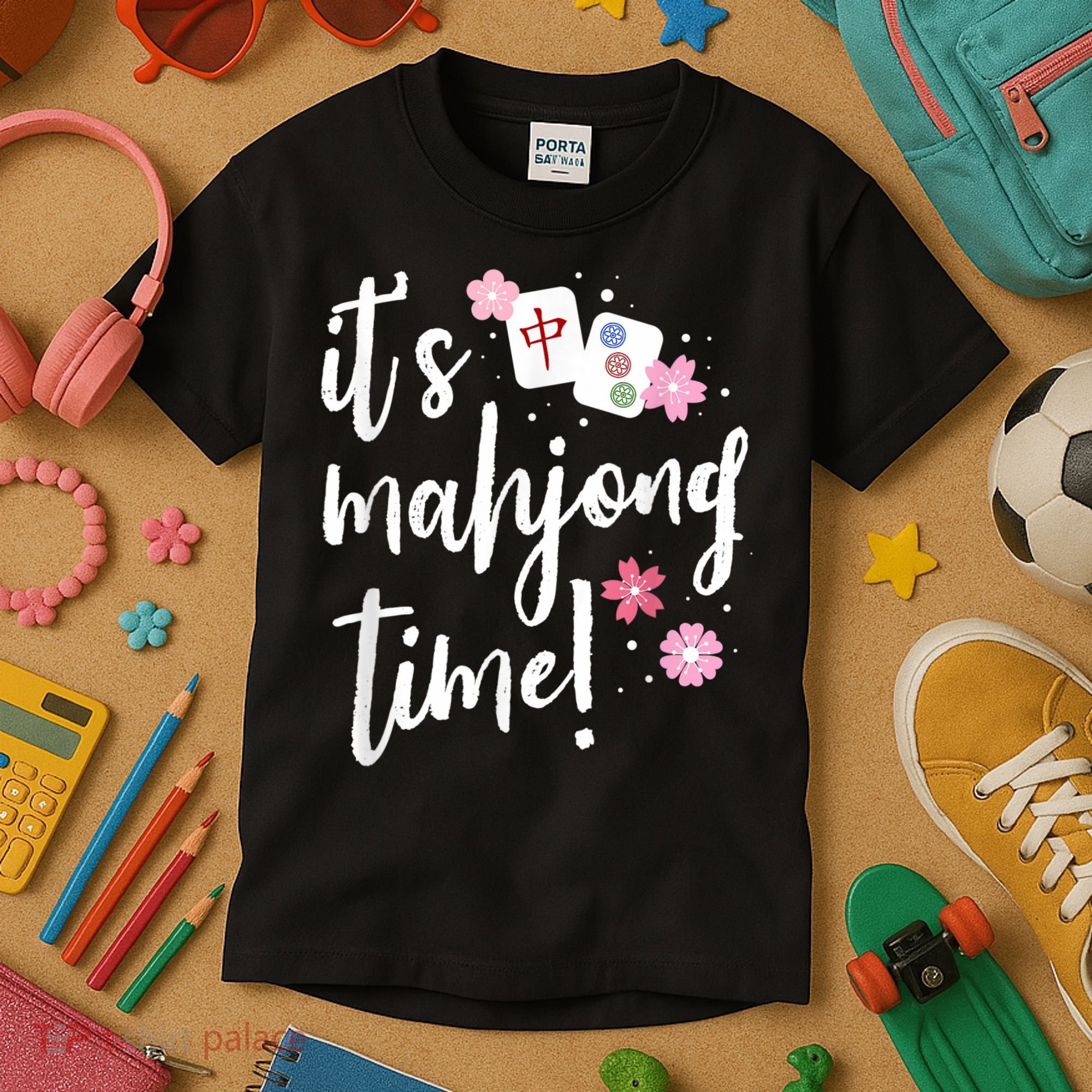 Mahjong For Her Mahjong Player Kids T-Shirt
