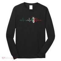 Mexico Flag Heartbeat For Mexican Pride Mexican Flag Root Long Sleeve Shirt thumb 0