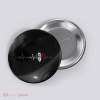 Mexico Flag Heartbeat For Mexican Pride Mexican Flag Root Button thumb 0