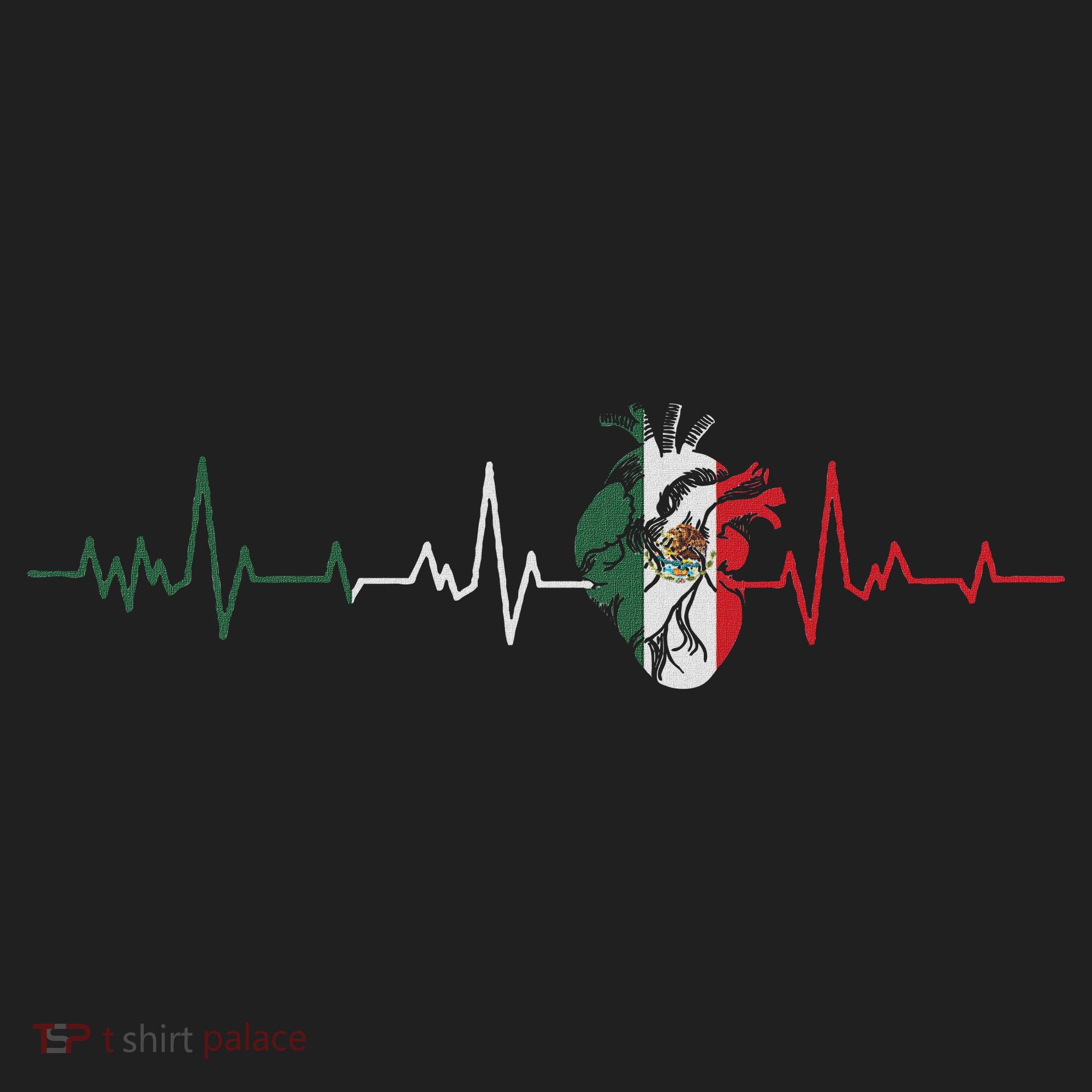 Mexico Flag Heartbeat For Mexican Pride Mexican Flag Root Beanie