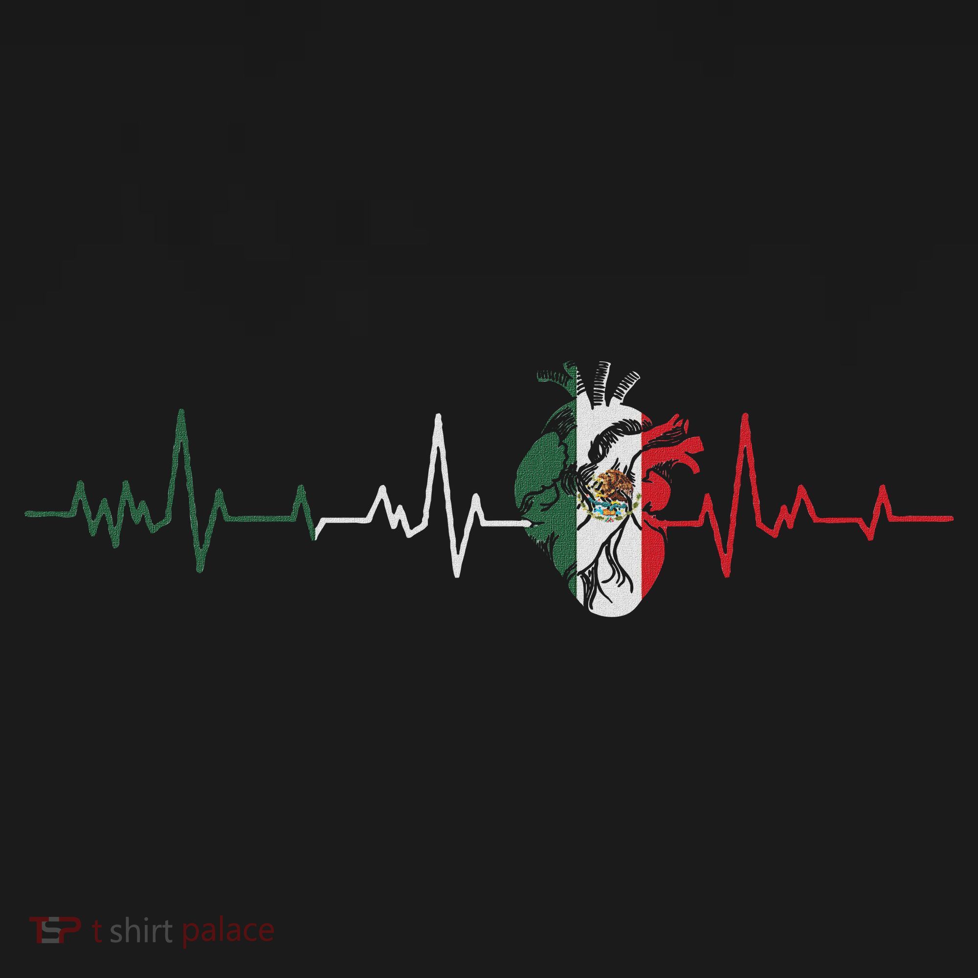 Mexico Flag Heartbeat For Mexican Pride Mexican Flag Root Women's Tank Top