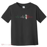 Mexico Flag Heartbeat For Mexican Pride Mexican Flag Root Toddler T-Shirt thumb 0