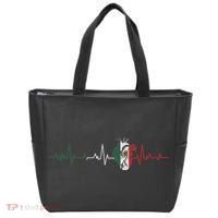 Mexico Flag Heartbeat For Mexican Pride Mexican Flag Root Tote Bag thumb 0