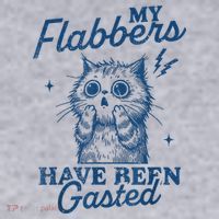 My Flabbers Have Been Gasted Distressed Retro Funny Cat Women's Sweatshirt thumb 2