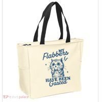 My Flabbers Have Been Gasted Distressed Retro Funny Cat Tote Bag thumb 2