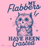 My Flabbers Have Been Gasted Distressed Retro Funny Cat Coaster thumb 2