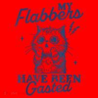 My Flabbers Have Been Gasted Distressed Retro Funny Cat Santa Hat thumb 1