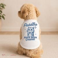 My Flabbers Have Been Gasted Distressed Retro Funny Cat Doggie Tank thumb 2