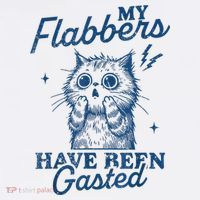 My Flabbers Have Been Gasted Distressed Retro Funny Cat Apron thumb 3