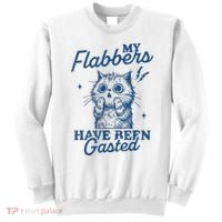 My Flabbers Have Been Gasted Distressed Retro Funny Cat Sweatshirt thumb 0