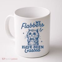 My Flabbers Have Been Gasted Distressed Retro Funny Cat Coffee Mug thumb 0