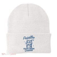 My Flabbers Have Been Gasted Distressed Retro Funny Cat Beanie thumb 0