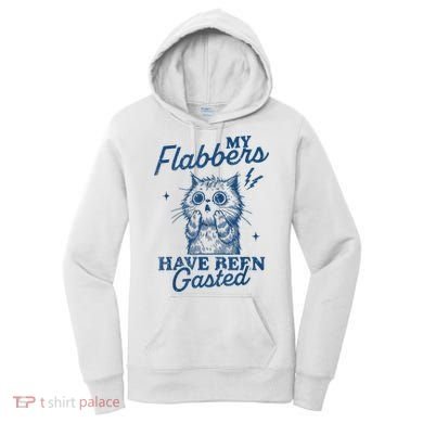 My Flabbers Have Been Gasted Distressed Retro Funny Cat Women's Hoodie