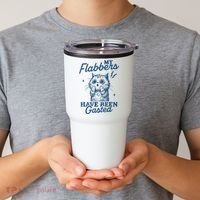 My Flabbers Have Been Gasted Distressed Retro Funny Cat Tumbler thumb 2