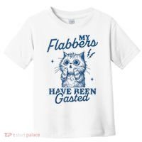 My Flabbers Have Been Gasted Distressed Retro Funny Cat Toddler T-Shirt thumb 0