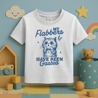 My Flabbers Have Been Gasted Distressed Retro Funny Cat Toddler T-Shirt thumb 3