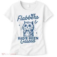 My Flabbers Have Been Gasted Distressed Retro Funny Cat Women's T-Shirt thumb 0