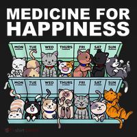 Medicine For Happiness Cat Lover Funny Women's Tank Top thumb 5