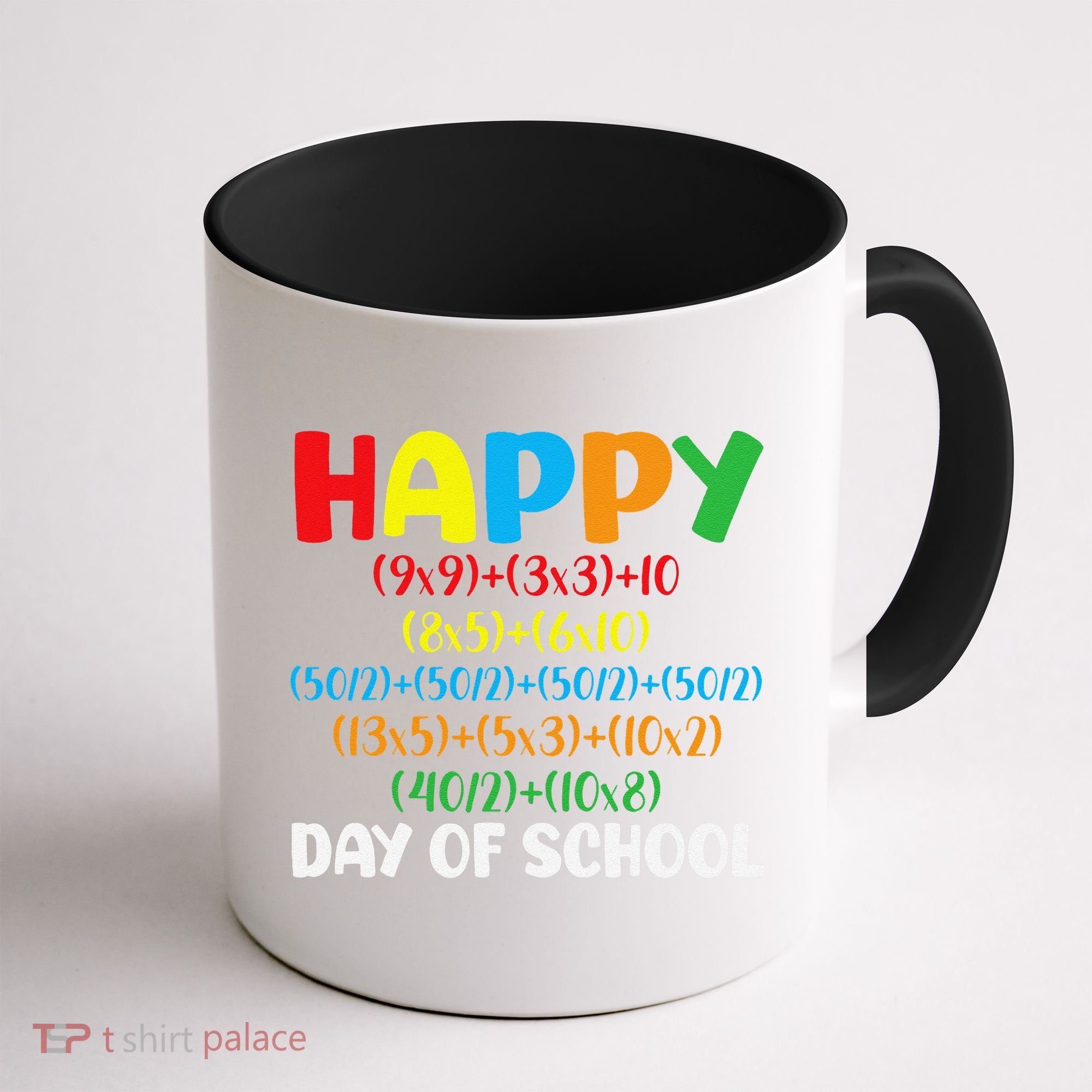 Math Formula Happy 100th Day Of School Math Teacher Coffee Mug