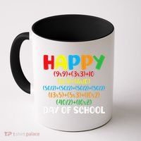 Math Formula Happy 100th Day Of School Math Teacher Coffee Mug thumb 0