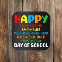 Math Formula Happy 100th Day Of School Math Teacher Coaster thumb 0