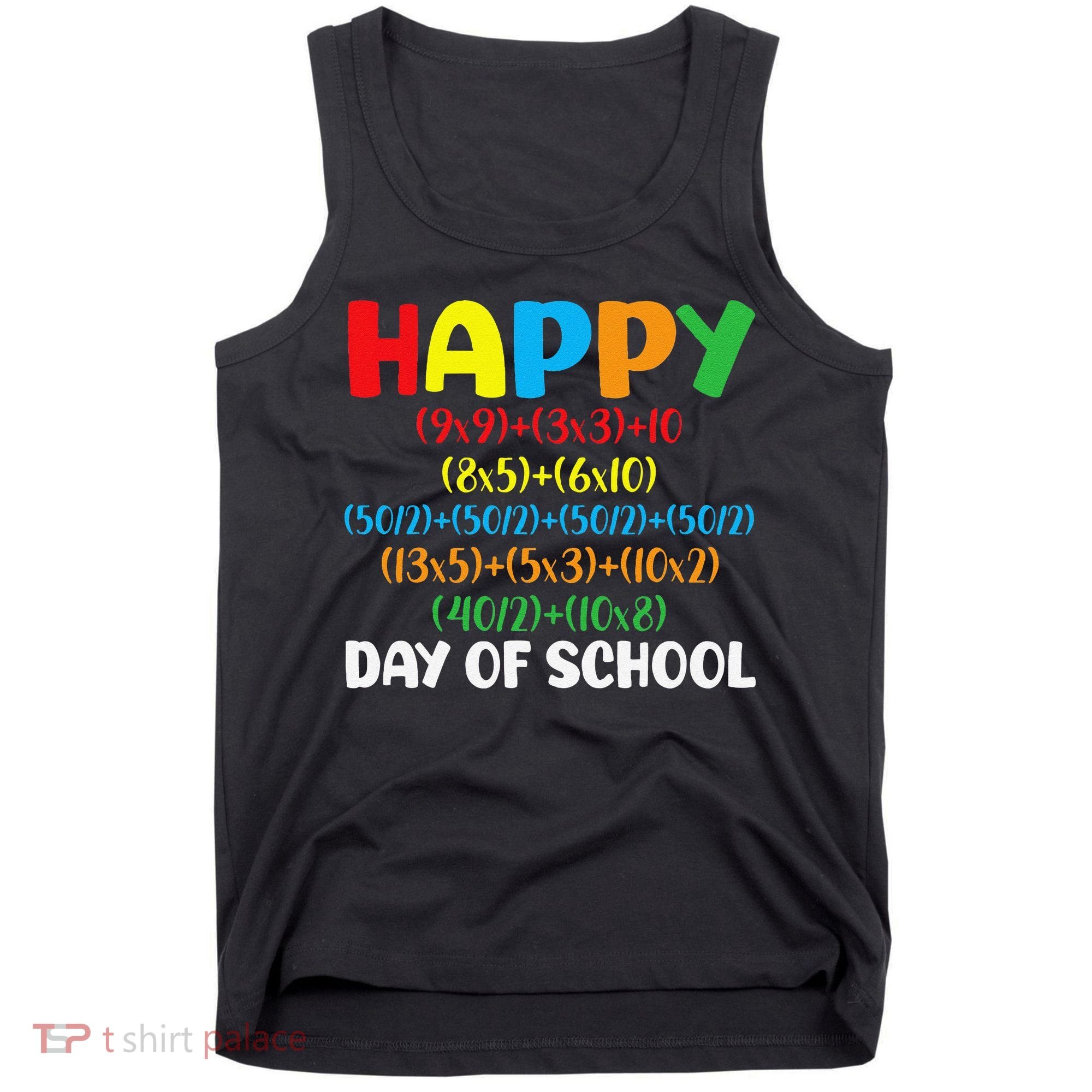 Math Formula Happy 100th Day Of School Math Teacher Tank Top