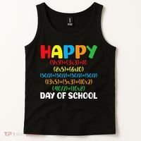 Math Formula Happy 100th Day Of School Math Teacher Tank Top thumb 2