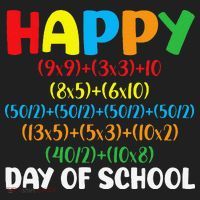 Math Formula Happy 100th Day Of School Math Teacher Golf Towel thumb 3