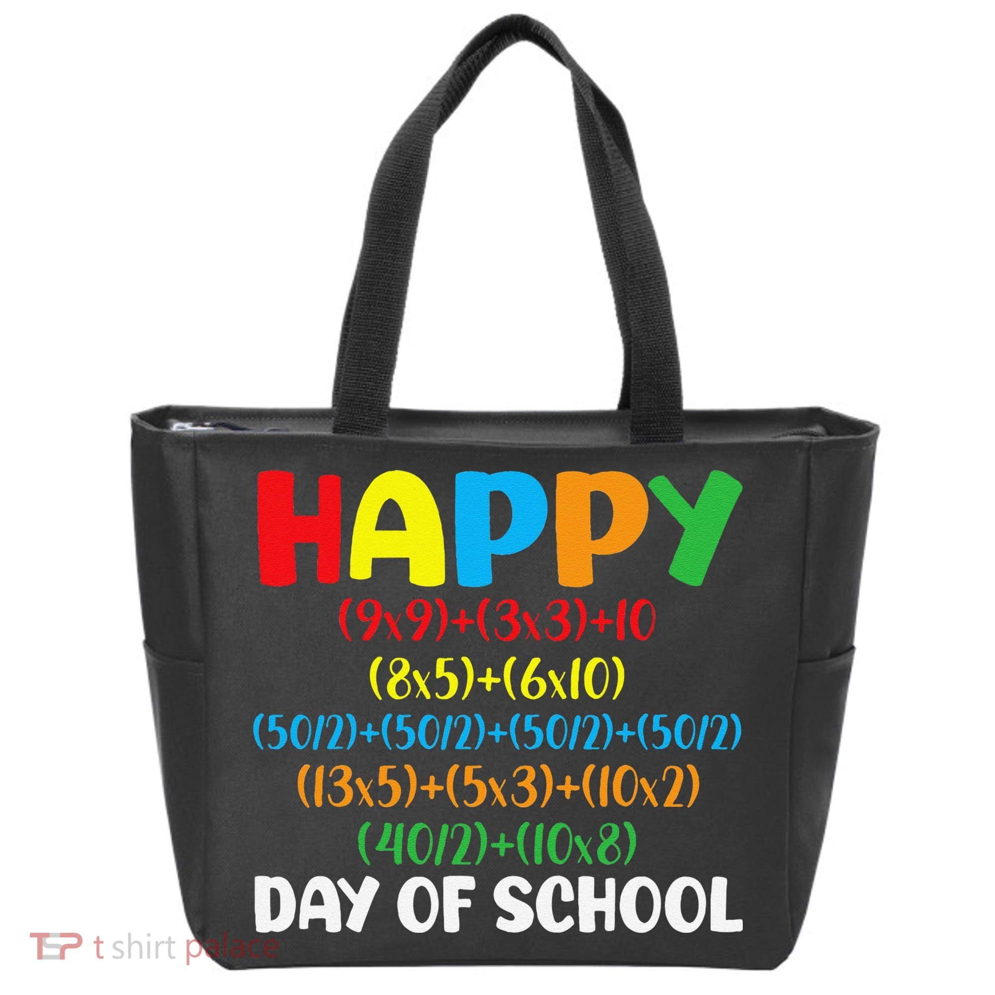 Math Formula Happy 100th Day Of School Math Teacher Tote Bag