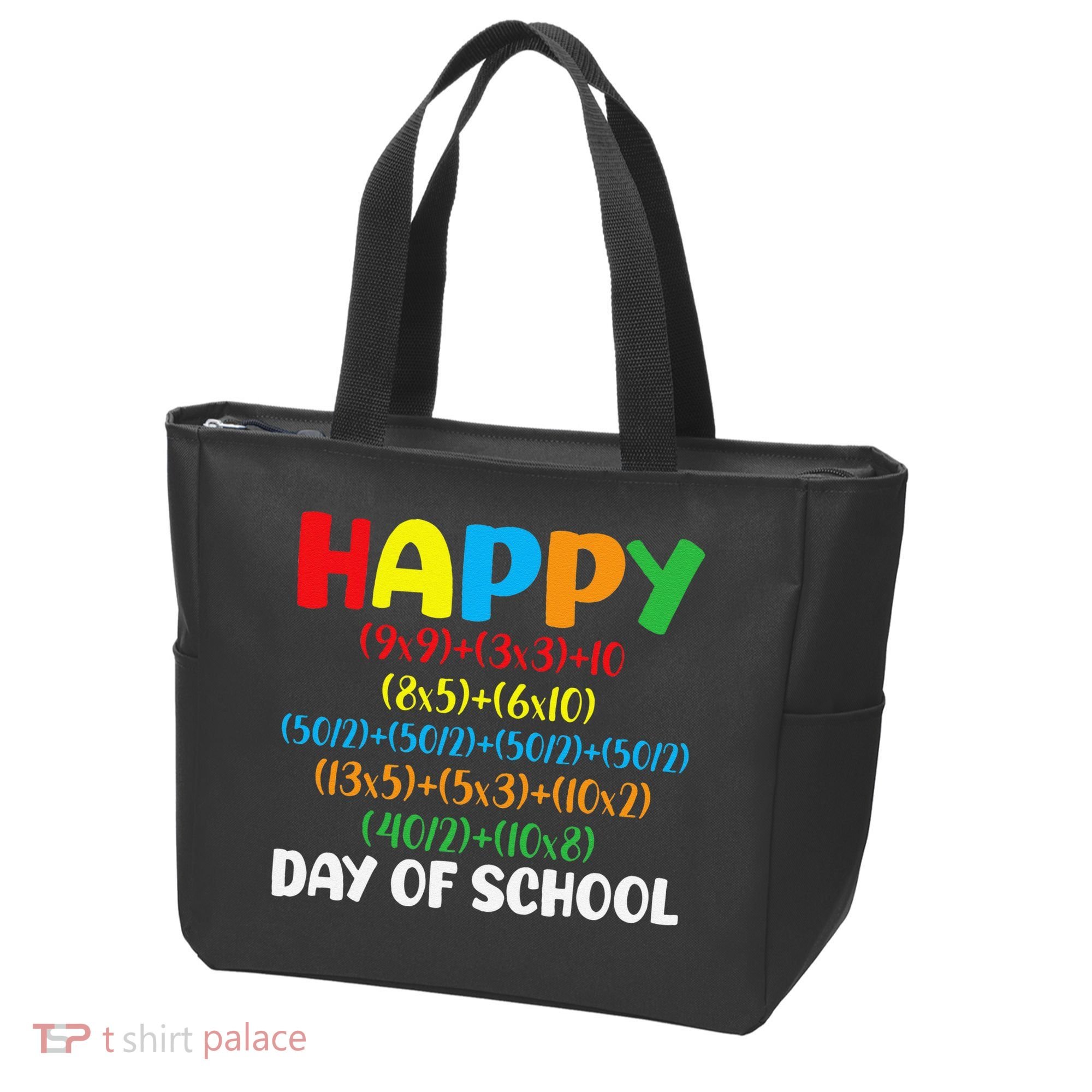 Math Formula Happy 100th Day Of School Math Teacher Tote Bag