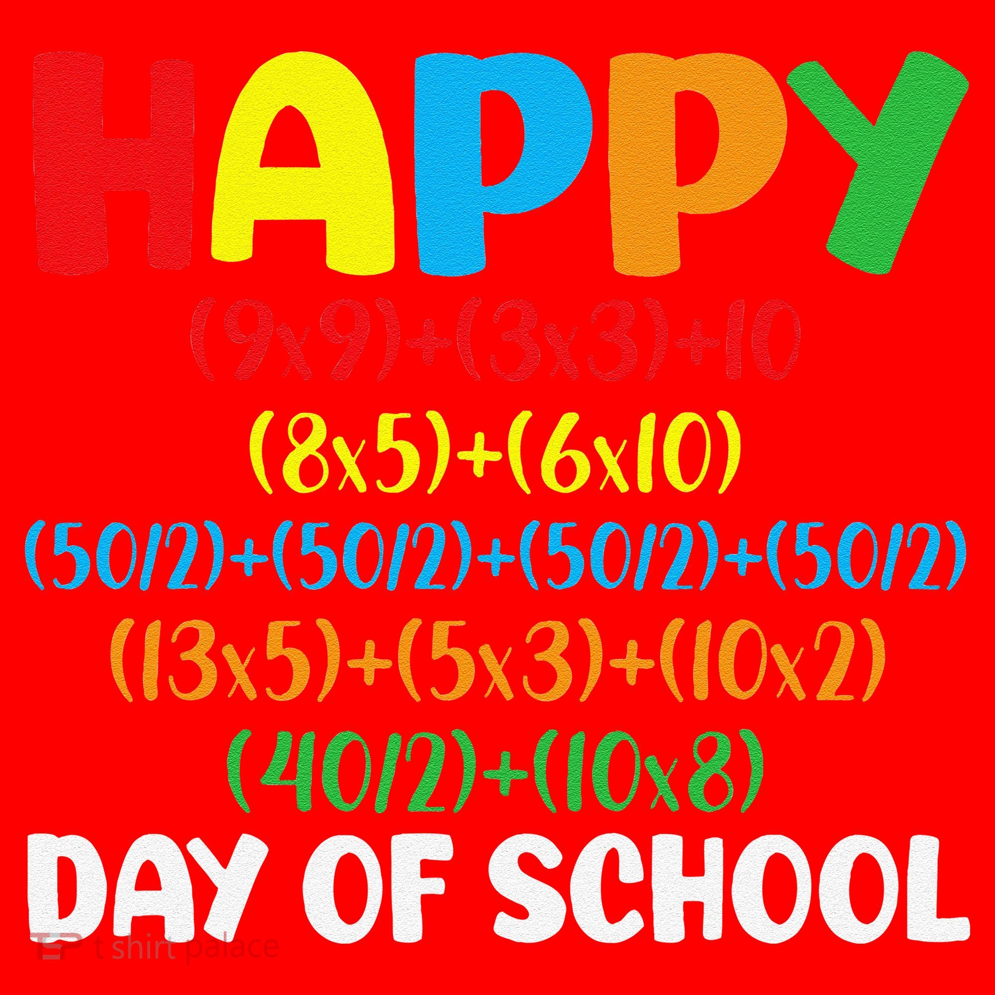 Math Formula Happy 100th Day Of School Math Teacher Santa Hat