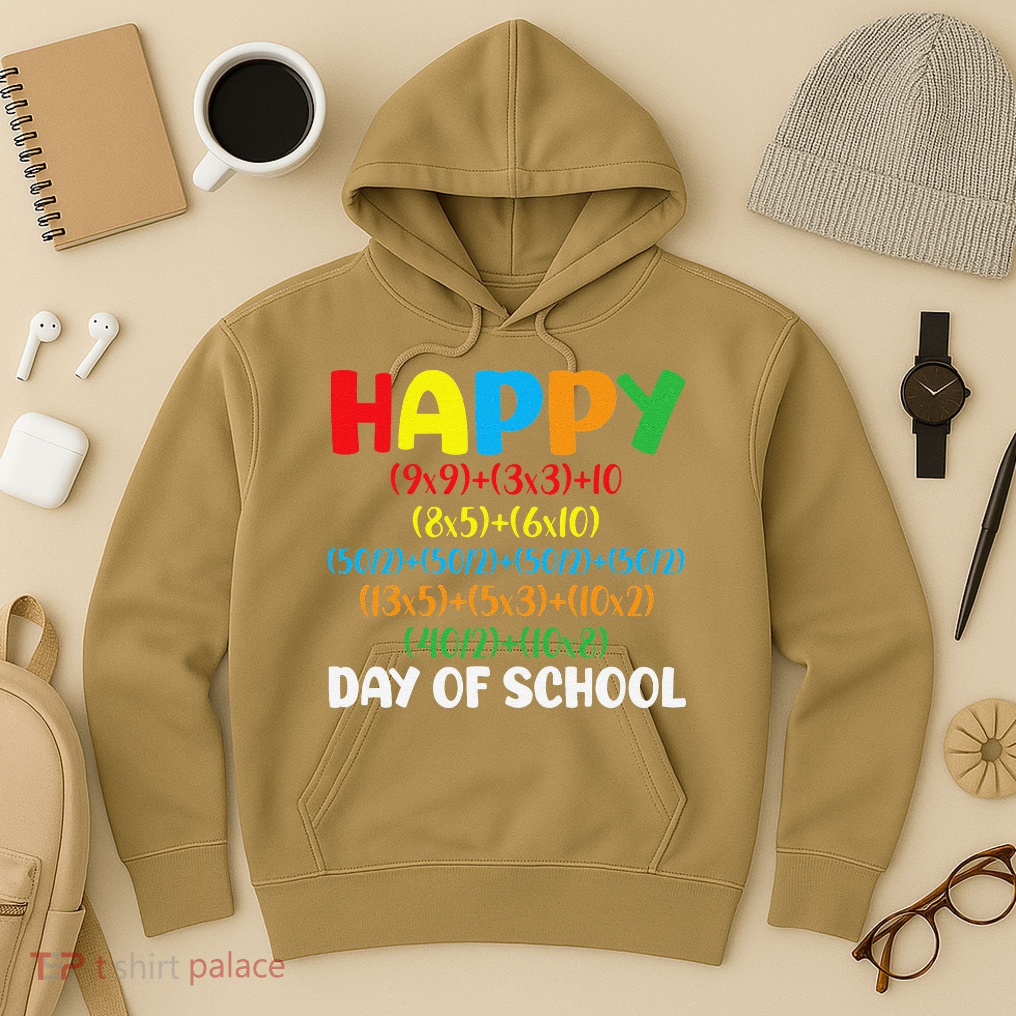 Math Formula Happy 100th Day Of School Math Teacher Hoodie