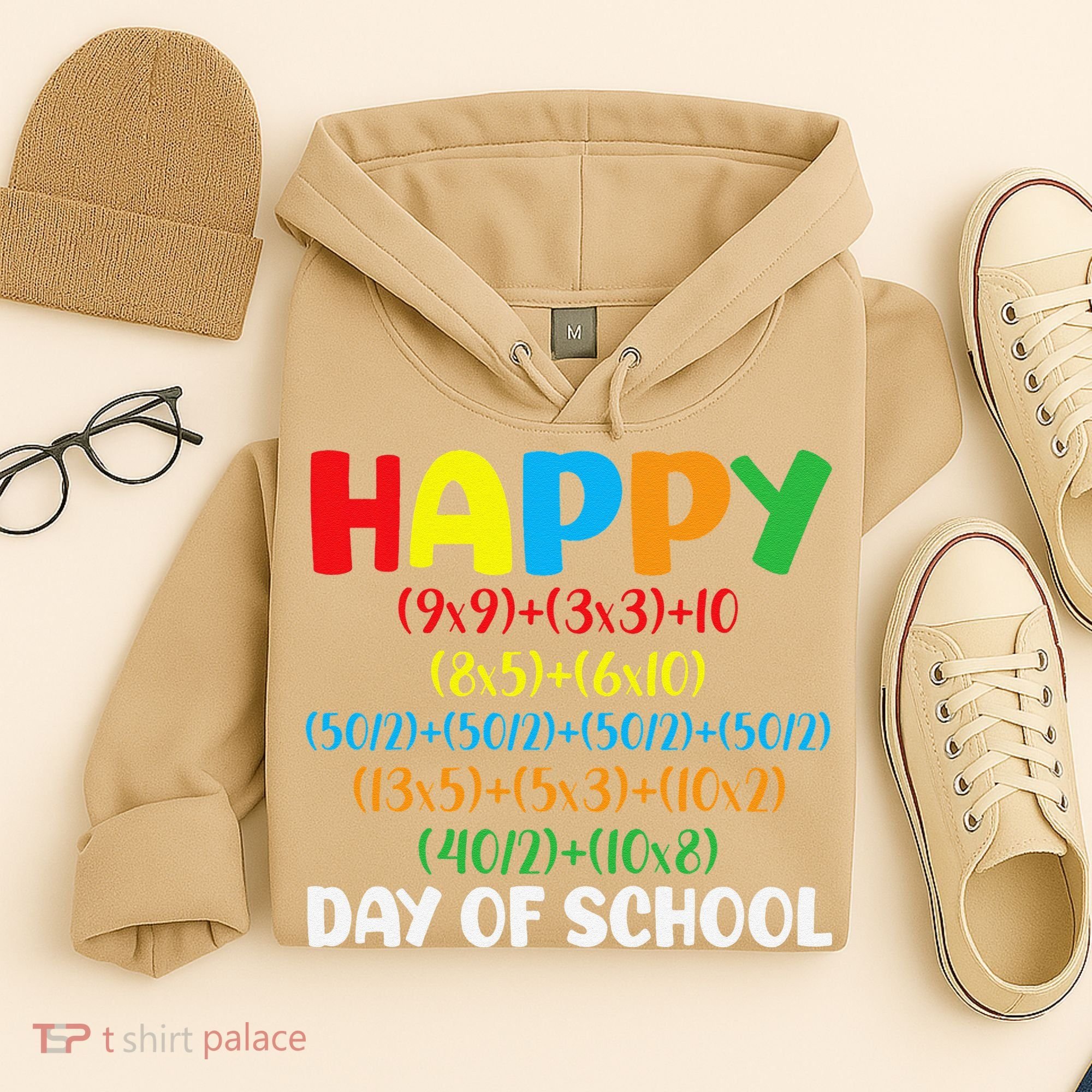 Math Formula Happy 100th Day Of School Math Teacher Hoodie