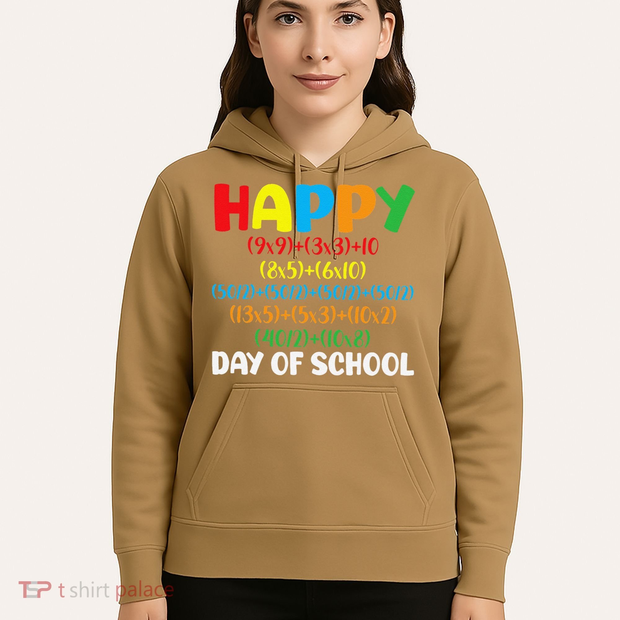 Math Formula Happy 100th Day Of School Math Teacher Hoodie