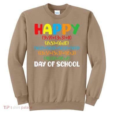 Math Formula Happy 100th Day Of School Math Teacher Sweatshirt
