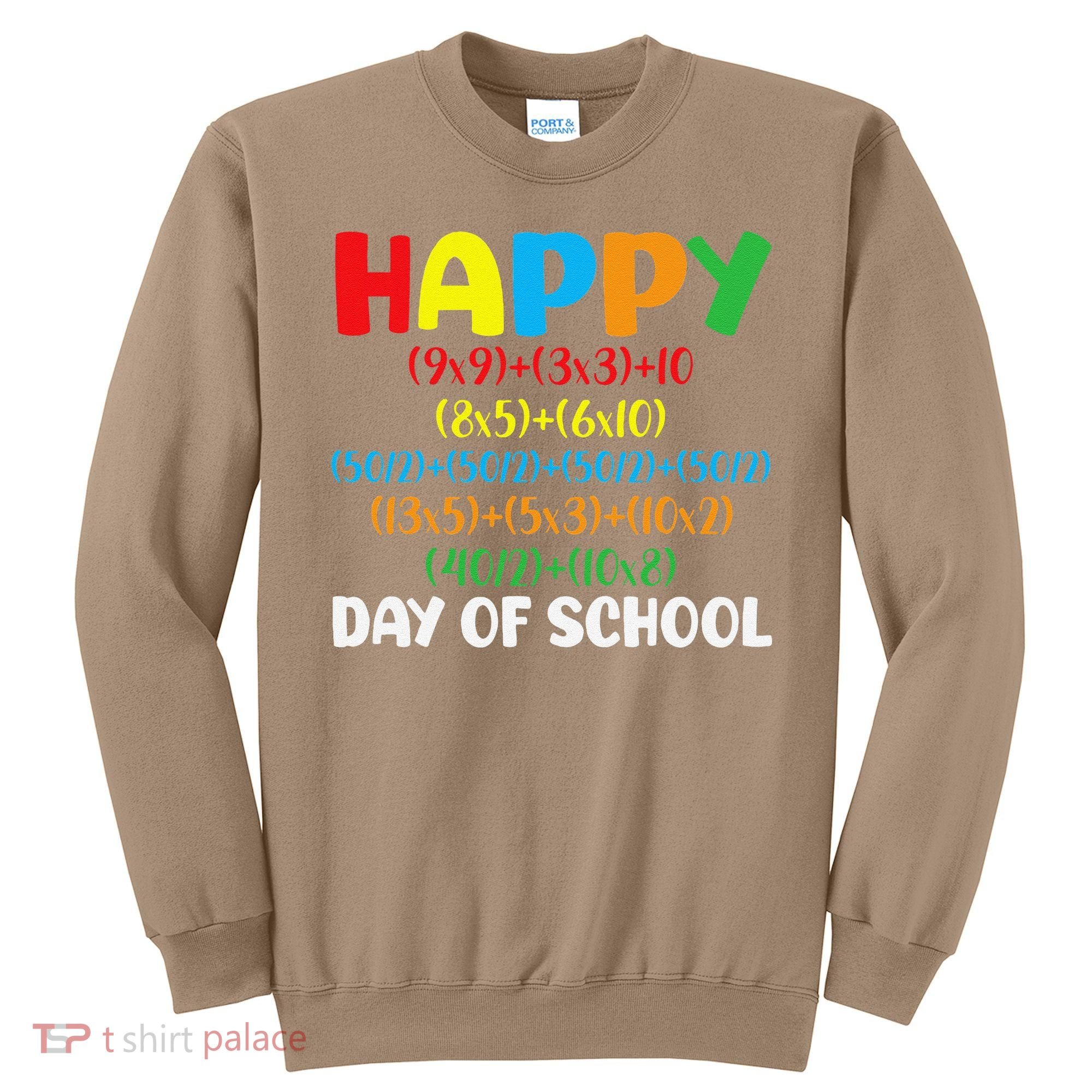 Math Formula Happy 100th Day Of School Math Teacher Sweatshirt