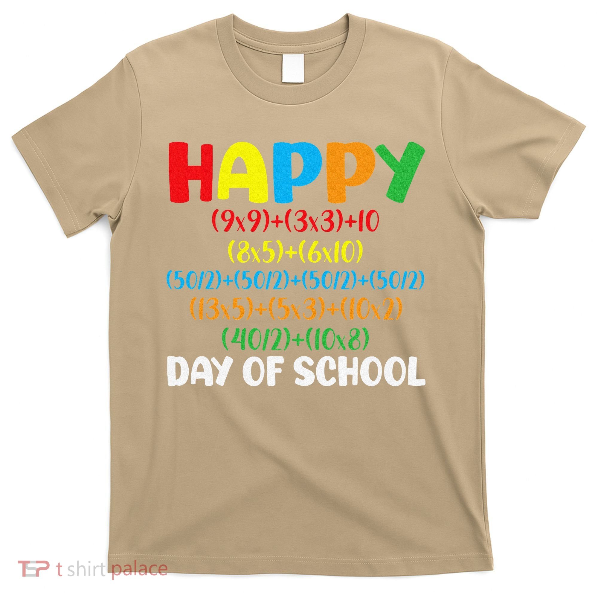 Math Formula Happy 100th Day Of School Math Teacher T-Shirt