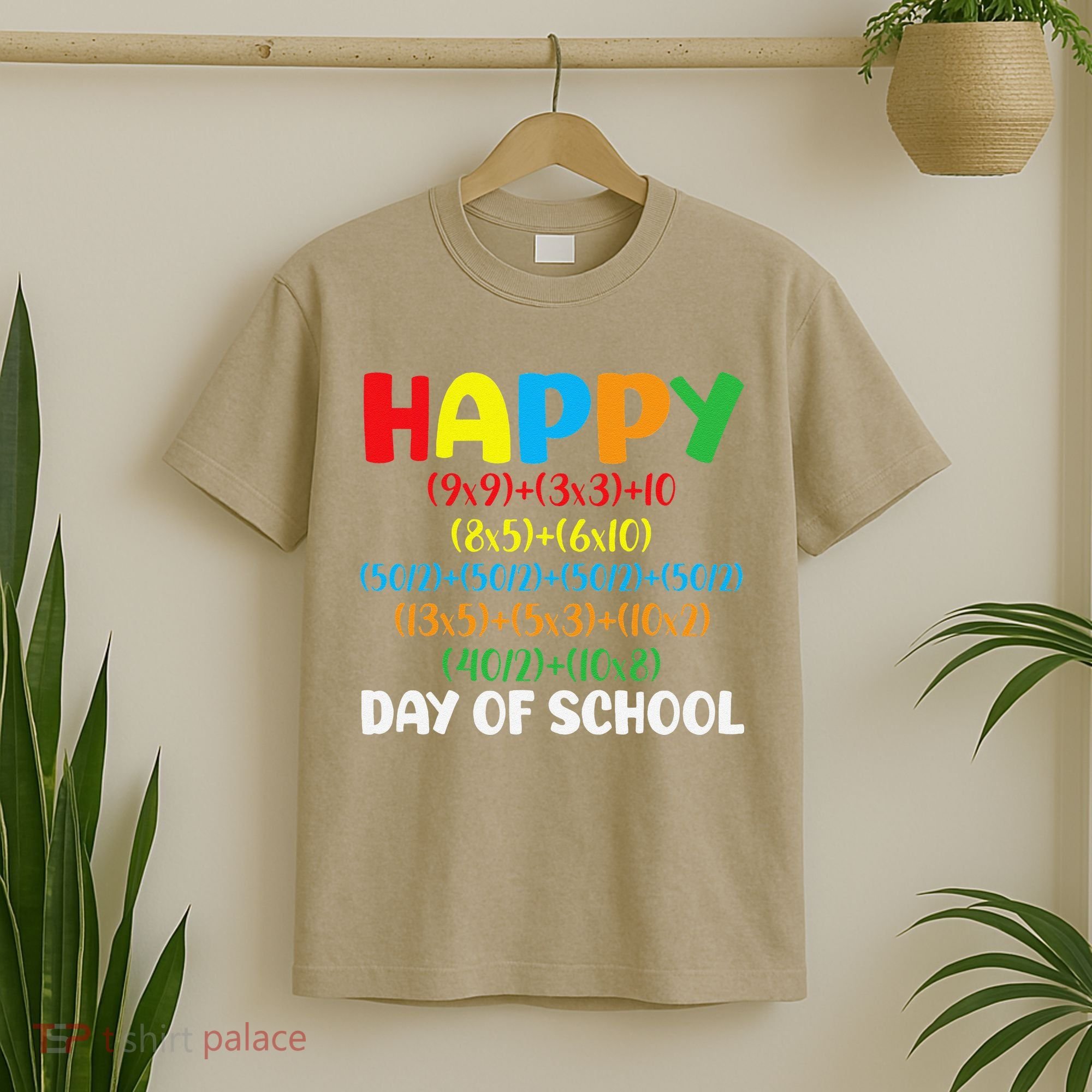 Math Formula Happy 100th Day Of School Math Teacher T-Shirt