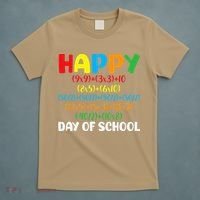 Math Formula Happy 100th Day Of School Math Teacher T-Shirt thumb 5