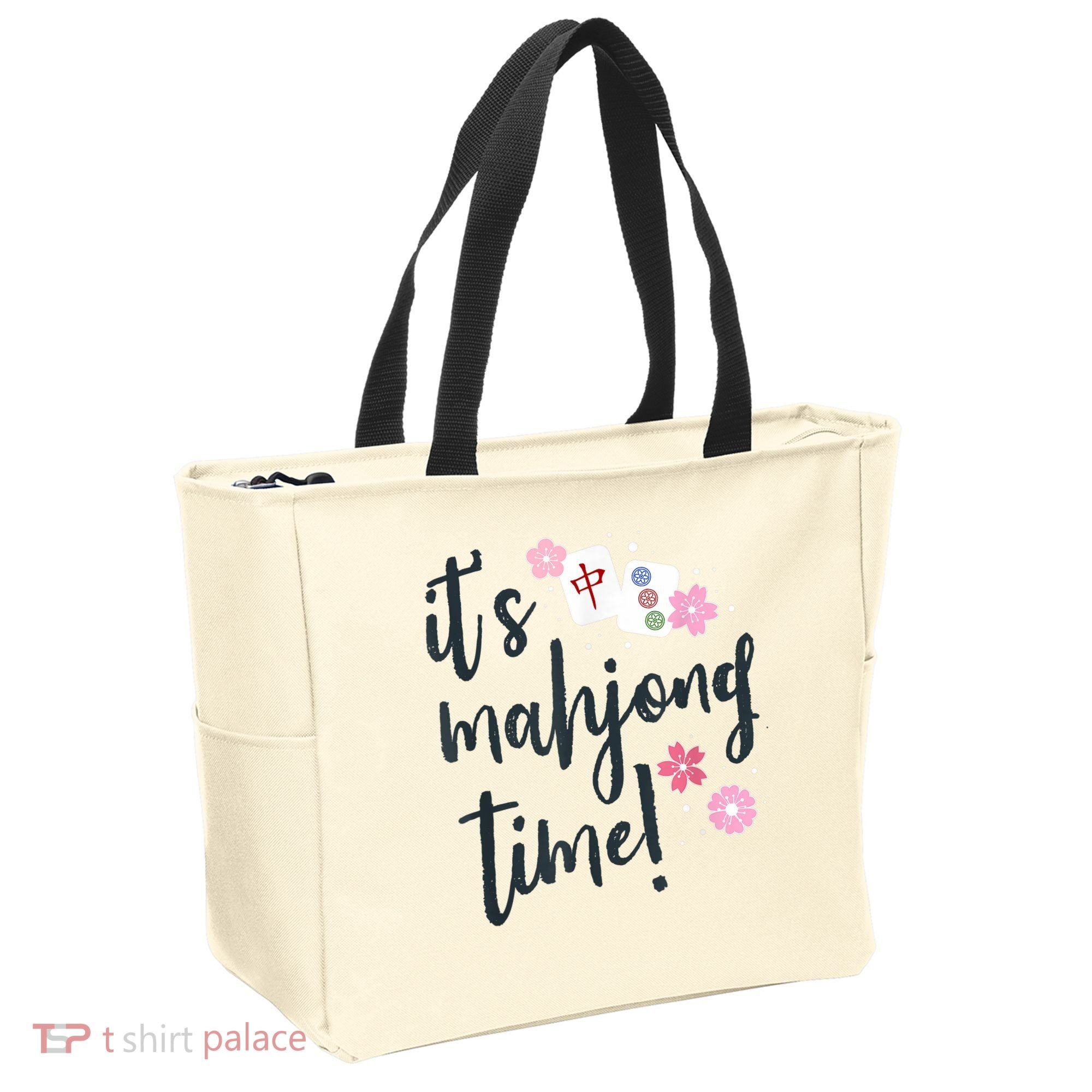 Mahjong For Her Mahjong Quote Tote Bag
