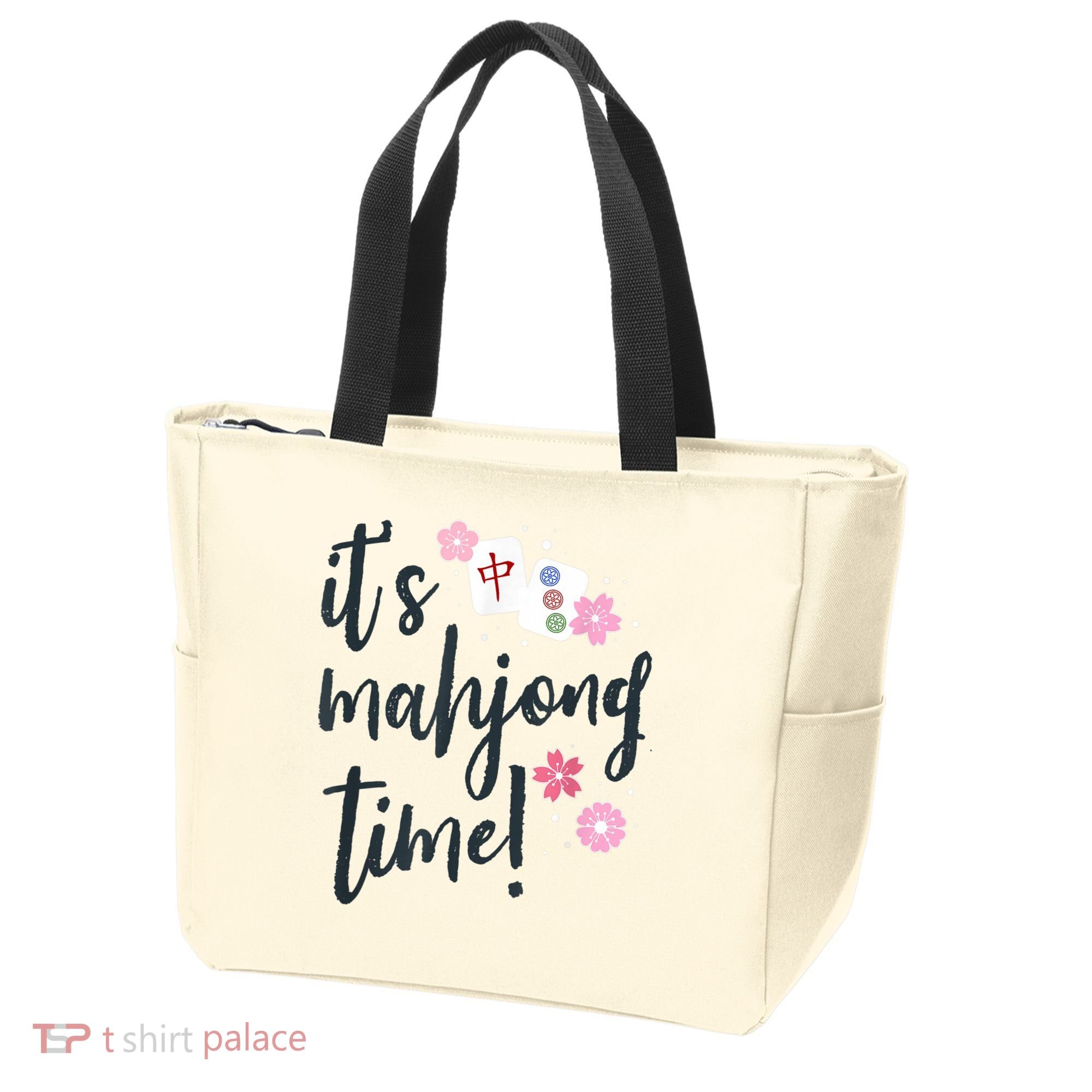 Mahjong For Her Mahjong Quote Tote Bag