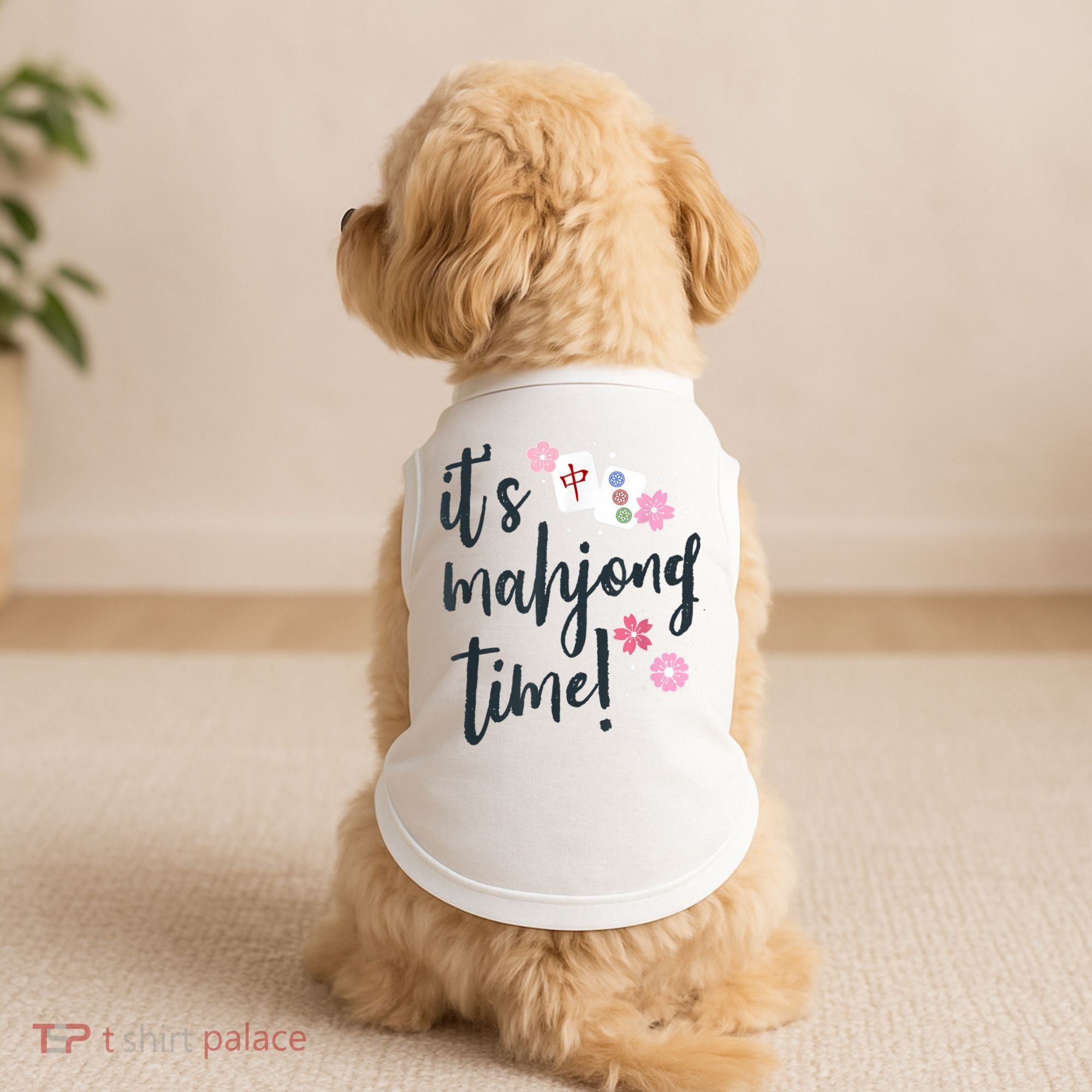 Mahjong For Her Mahjong Quote Doggie Tank
