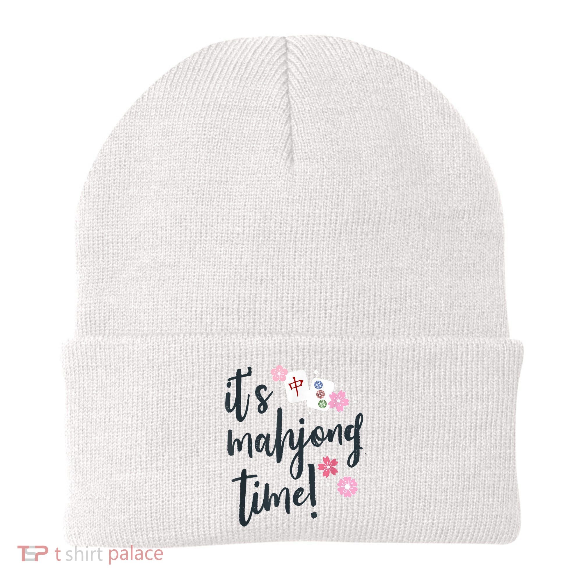 Mahjong For Her Mahjong Quote Beanie