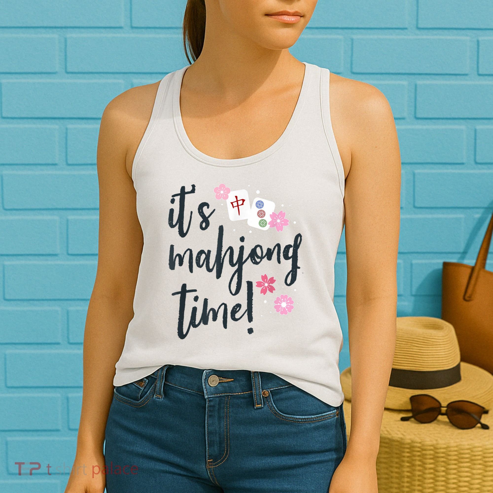 Mahjong For Her Mahjong Quote Women's Tank Top