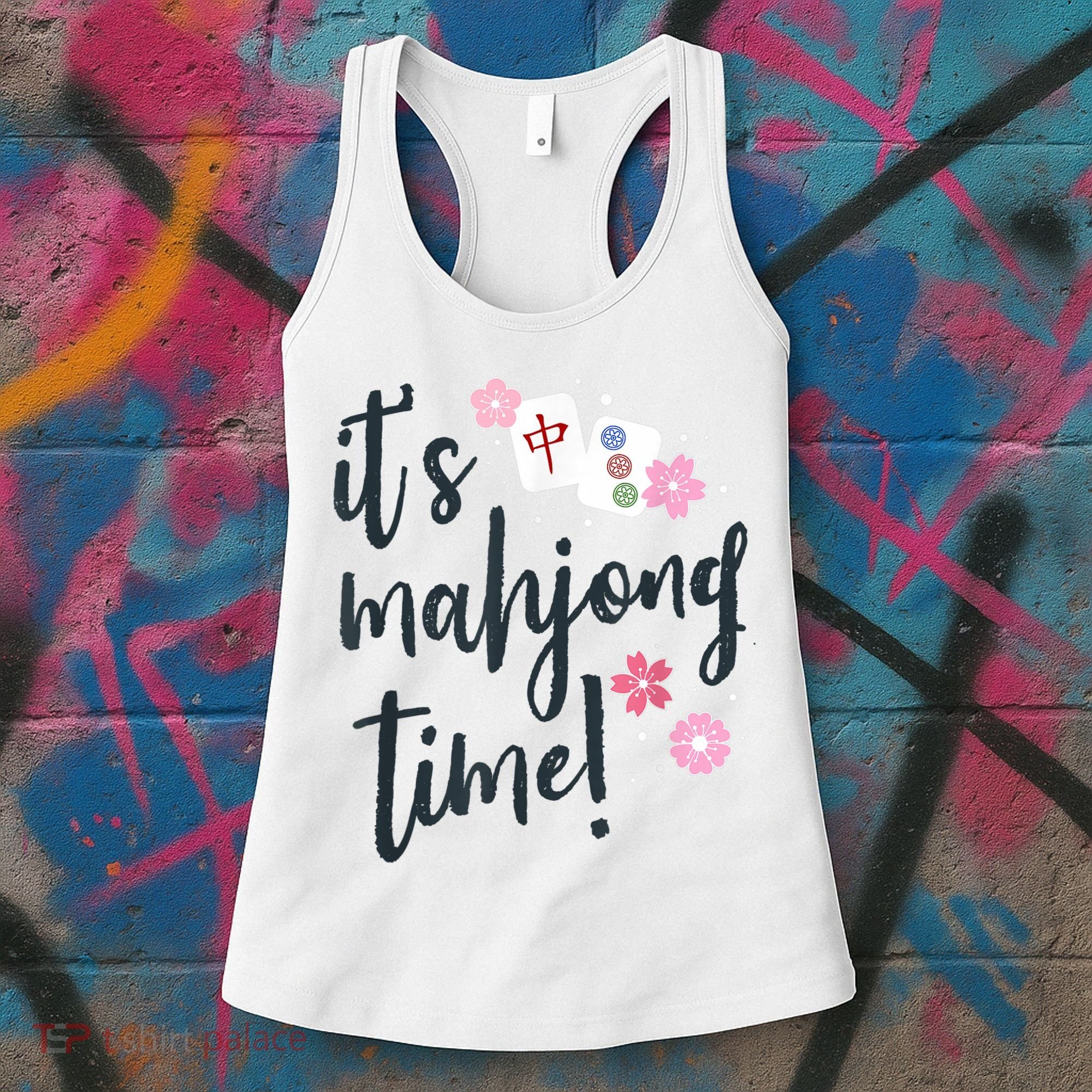 Mahjong For Her Mahjong Quote Women's Tank Top