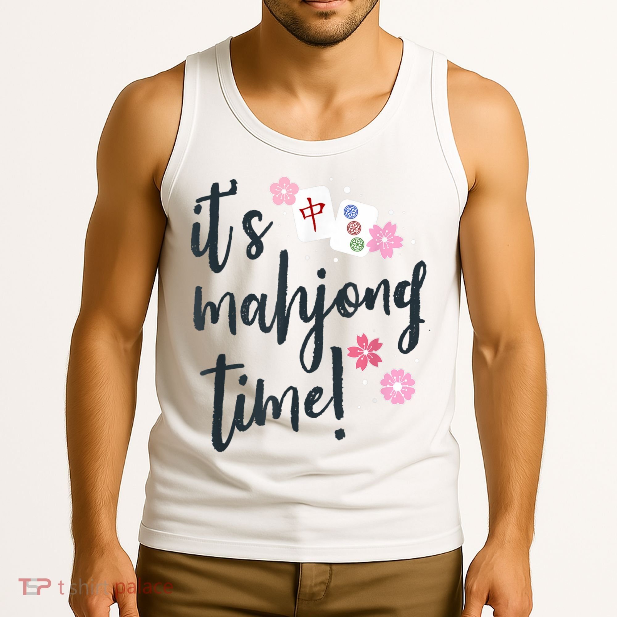 Mahjong For Her Mahjong Quote Tank Top