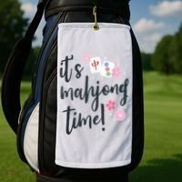 Mahjong For Her Mahjong Quote Golf Towel thumb 2