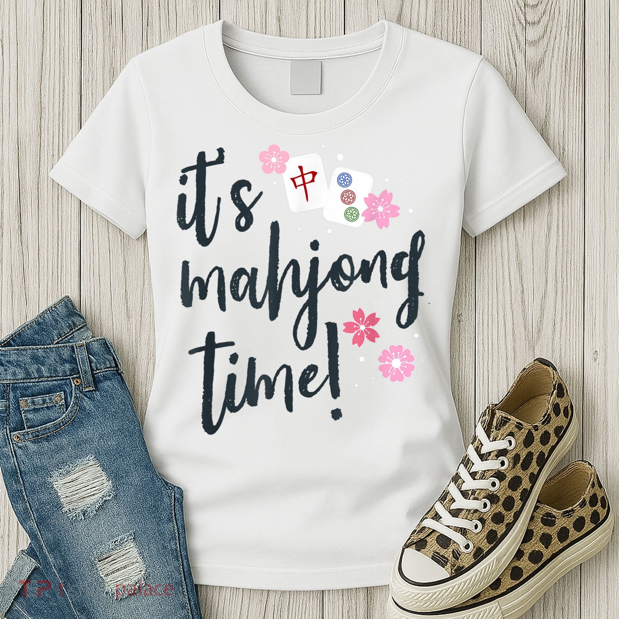 Mahjong For Her Mahjong Quote Women's T-Shirt