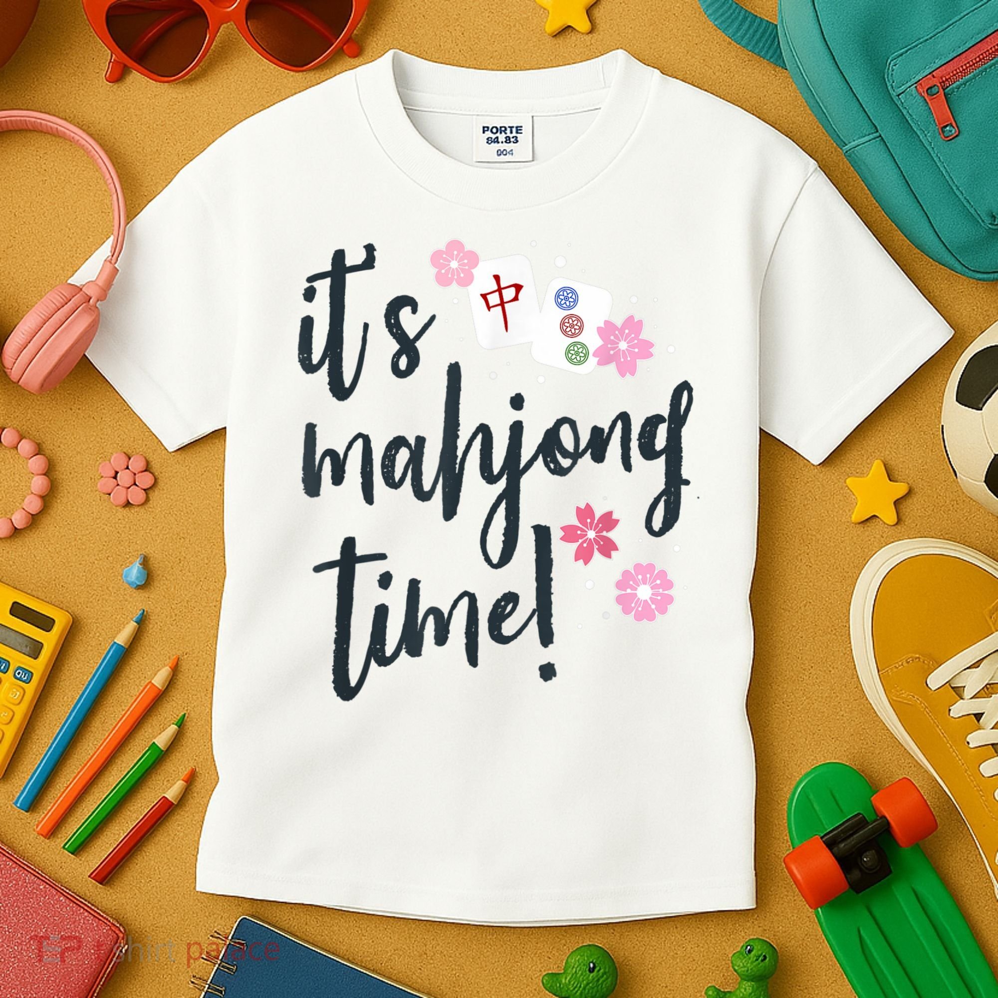 Mahjong For Her Mahjong Quote Kids T-Shirt