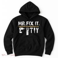 Mr Fix It . Funny Handyman Woodworking Hoodie thumb 0